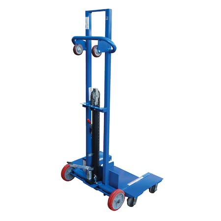 Vestil Steel Low Profile Lite Load Lift w/Foot Pump, Swivel Casters, and Manual Floor Lock LLPH-500-4SFL